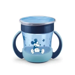 Nuk - Mini Taza mágica noche Mickey Mouse Azul