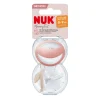 Nuk - Pack 2 chupetes Mommy Feel Silicona 0-9 meses Rosa/Beige