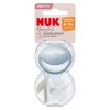 Nuk - Pack 2 chupetes Mommy Feel silicona 0-9 meses azul/beige
