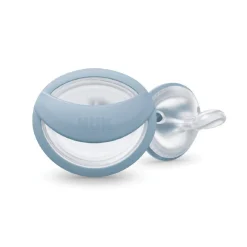 Nuk - Pack 2 chupetes Mommy Feel silicona 0-9 meses azul/beige