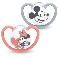 Nuk - Pack 2 chupetes Space silicona Minnie 18-36 meses