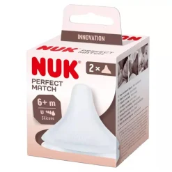 Nuk - Pack 2 tetinas Perfect Match + 6 meses