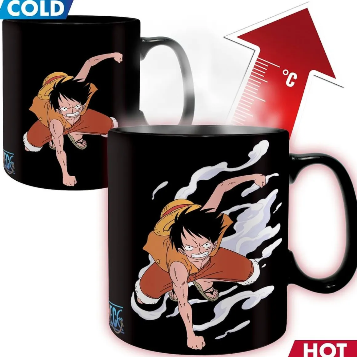 One Piece - Luffy y Ace - Taza térmica 460 ml