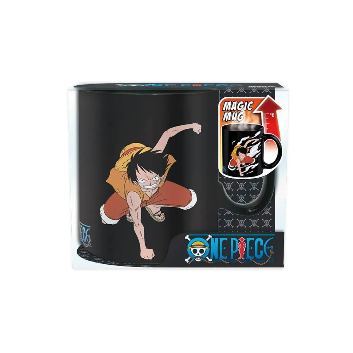 One Piece - Luffy y Ace - Taza térmica 460 ml
