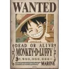 One Piece - Póster Luffy Wanted Se busca