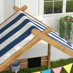 Outsunny - Arenero de madera Casita