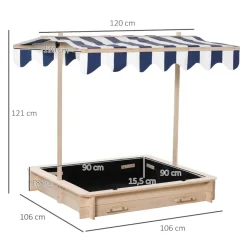 Outsunny - Arenero de madera