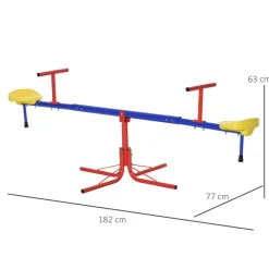 Outsunny - Balancín Giratorio 360° 180 cm