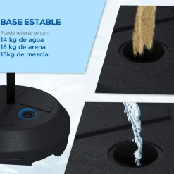 Outsunny - Canasta baloncesto con diana