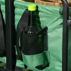 Outsunny - Carro plegable con mango ajustable Verde