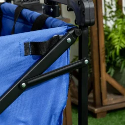 Outsunny - Carro plegable con toldo Azul