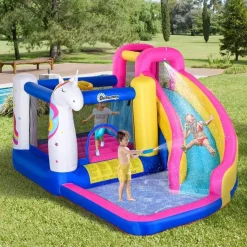 Outsunny - Castillo hinchable infantil 5 en 1