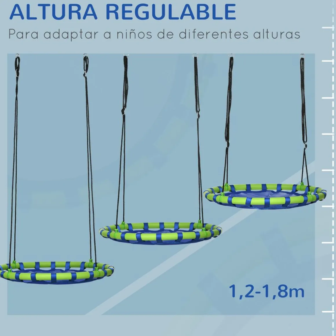 Outsunny - Columpio infantil nido