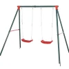 Outsunny - Columpio metálico doble