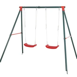 Outsunny - Columpio metálico doble