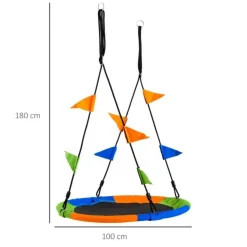 Outsunny - Columpio Nido de Tela Oxford