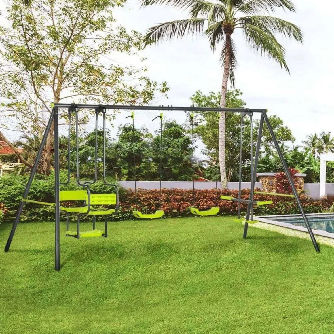 Outsunny - Conjunto de columpios