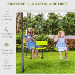 Outsunny - Conjunto de columpios