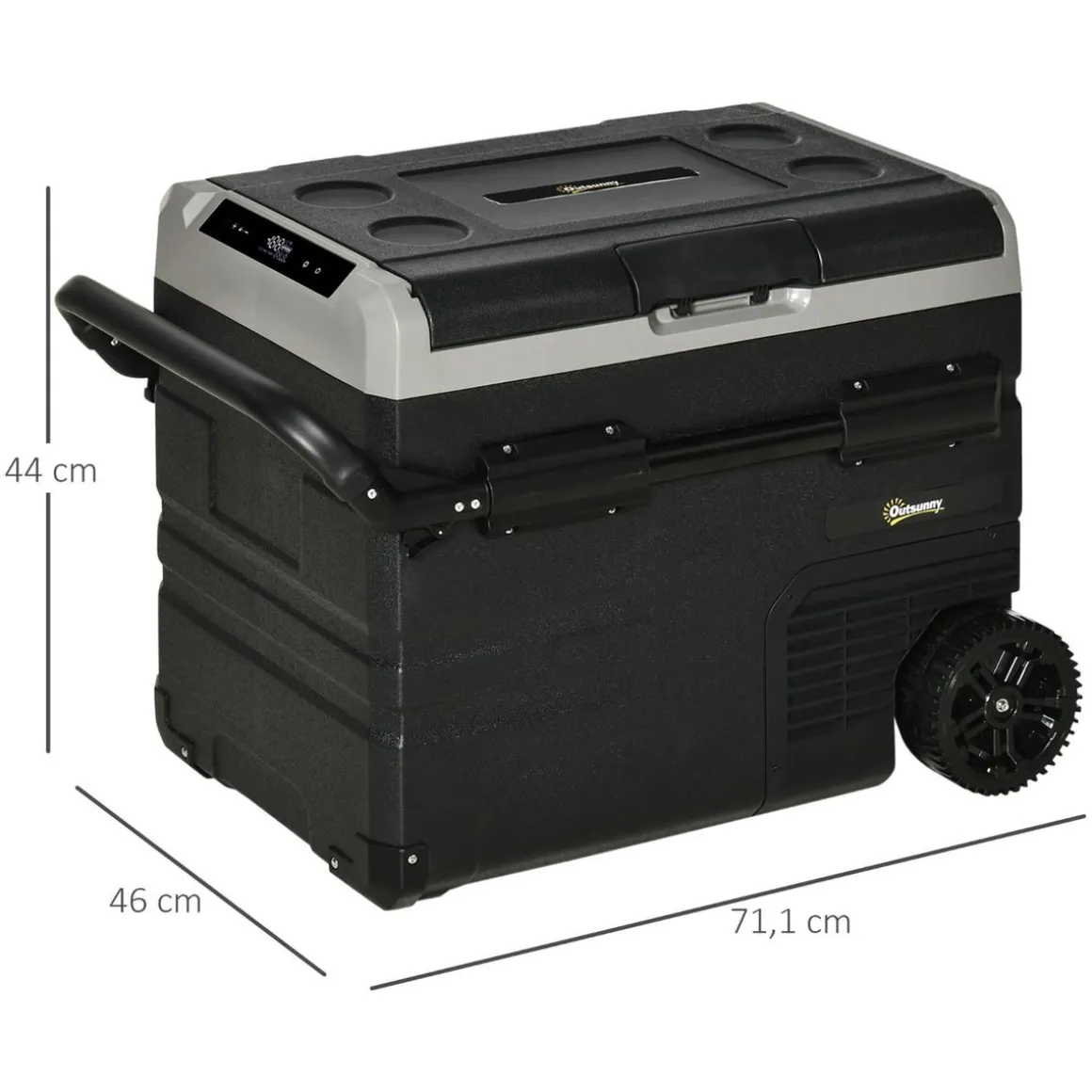 Outsunny - Nevera congelador portatil 40L Negro