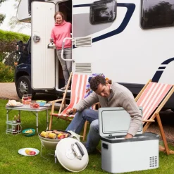 Outsunny - Nevera congelador 30L Blanco