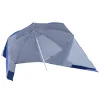 Outsunny - Parasol con dos paneles laterales Azul