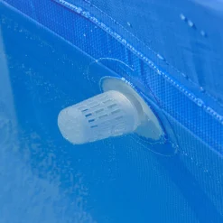 Outsunny - Piscina desmontable tubular de acero azul 2.100 l con depuradora