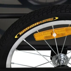 Outsunny - Remolque plegable para bicicleta