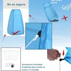 Outsunny - Tienda camping Pop Up Azul