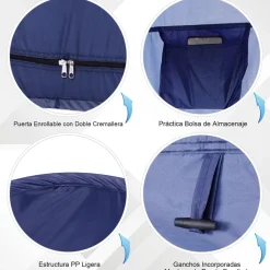 Outsunny - Tienda camping Pop Up Azul oscuro