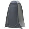 Outsunny - Tienda vestidor plegable 120x120x190 cm Negro