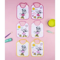 Pack 6 baberos bebé Disney Minnie
