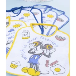 Pack 6 baberos niño Disney Mickey (tamaño pequeño)
