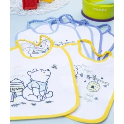 Pack 6 baberos niño Winnie the Pooh (tamaño pequeño)