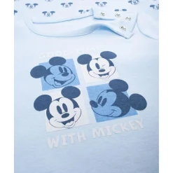 Pack 2 bodies bebé azules Disney Mickey
