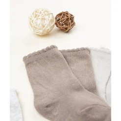 Pack 4 calcetines altos niña colores otoño