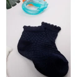 Pack 3 Calcetines Bebé Niña Blanco/Naranja/Negro