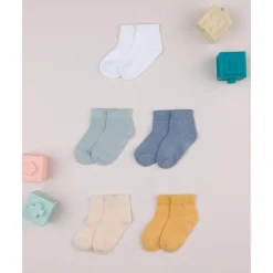 Pack 5 Calcetines Bebé Niño Multicolor Unisex