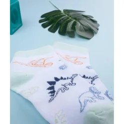 Pack 5 Calcetines Bebé Niño Dinosaurios Coloridos