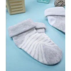 Pack 2 calcetines niño blanco y gris