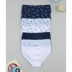 Pack 7 calzoncillos coche para niño