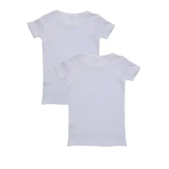Pack 2 camiseta niño manga corta con borde croqueta