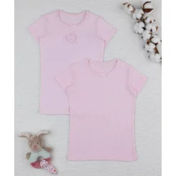 Pack 2 camiseta rosa niña