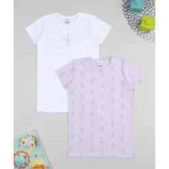 Pack 2 camisetas niña Minnie de manga corta