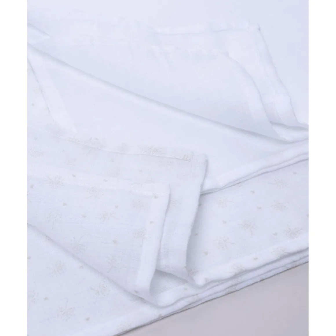 Pack 2 gasas de muselina para niña en tonos beige