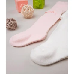 Pack 2 pantis niña rosa y blanco