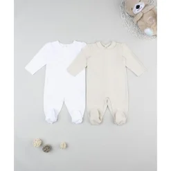 Pack 2 peleles estampado allover para recién nacido