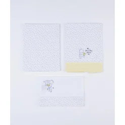 Pack 3 piezas cuna/capazo – Winnie the Pooh con topos