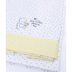 Pack 3 piezas cuna/capazo – Winnie the Pooh con topos