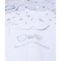 Pack 3 pijamas corredino para bebé con estampado de ositos