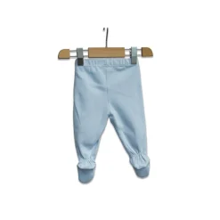 Pack 2 polainas azul y blanco con estampado de panda